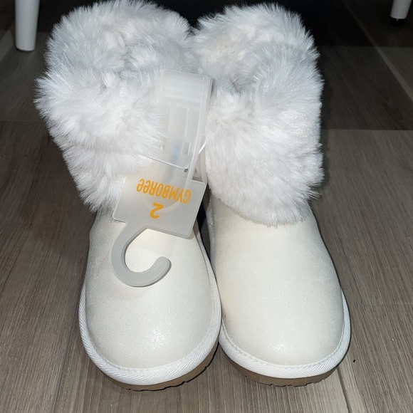 Gymboree White Glitter boots Size 2 - Picture 5 of 12